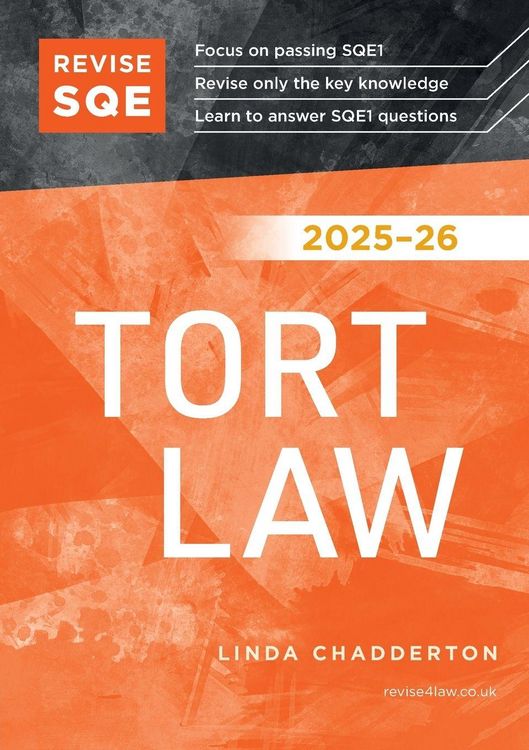 Produktbild: Revise SQE Tort Law 2025-26