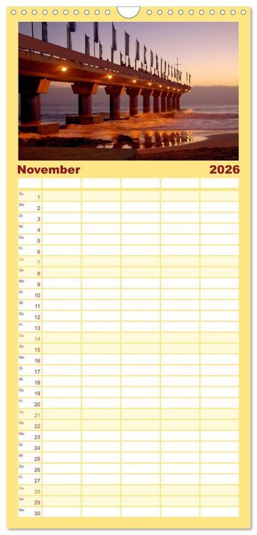Produktbild: Familienplaner 2026 - Port Elizabeth - S&uuml;dafrika - Impressionen einer Stadt in Bildern mit 5 Spalten (Wandkalender, 21 x 45 cm) CALVENDO