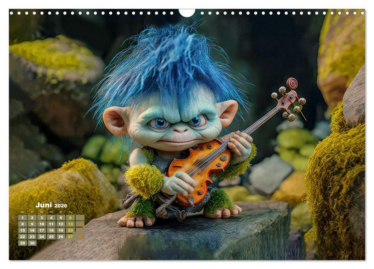Produktbild: Trolls rocken ab (Wandkalender 2026 DIN A3 quer), CALVENDO Monatskalender