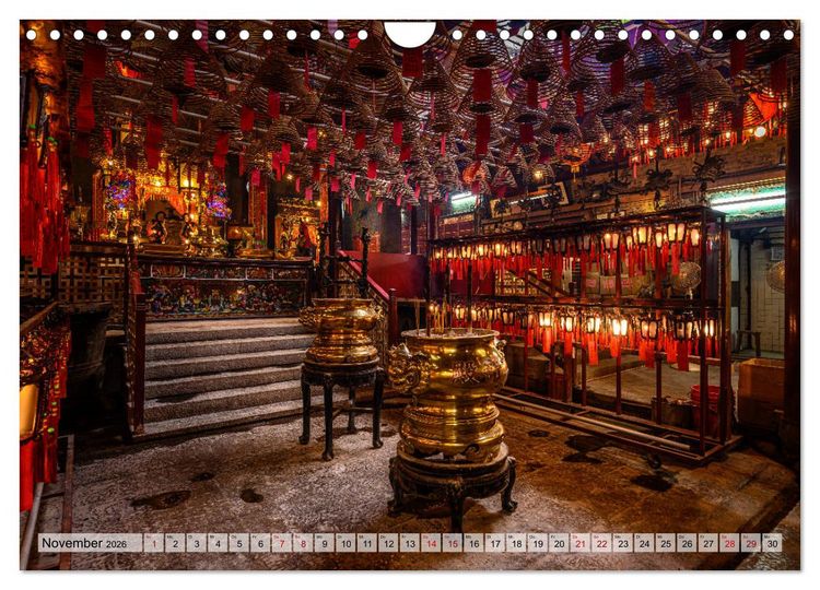 Produktbild: Metropolen Chinas - Peking, Shanghai, Hongkong (Wandkalender 2026 DIN A4 quer), CALVENDO Monatskalender
