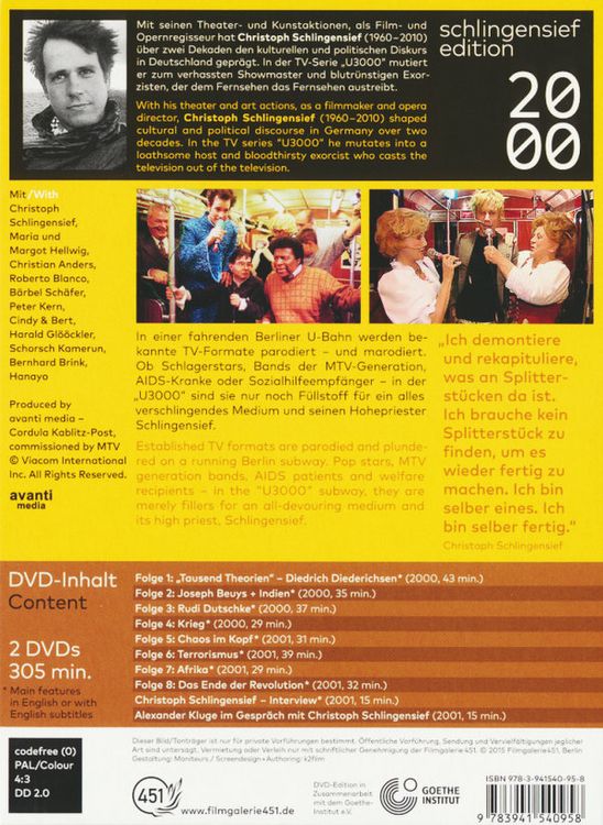 Produktbild: U 3000 [2 DVDs]
