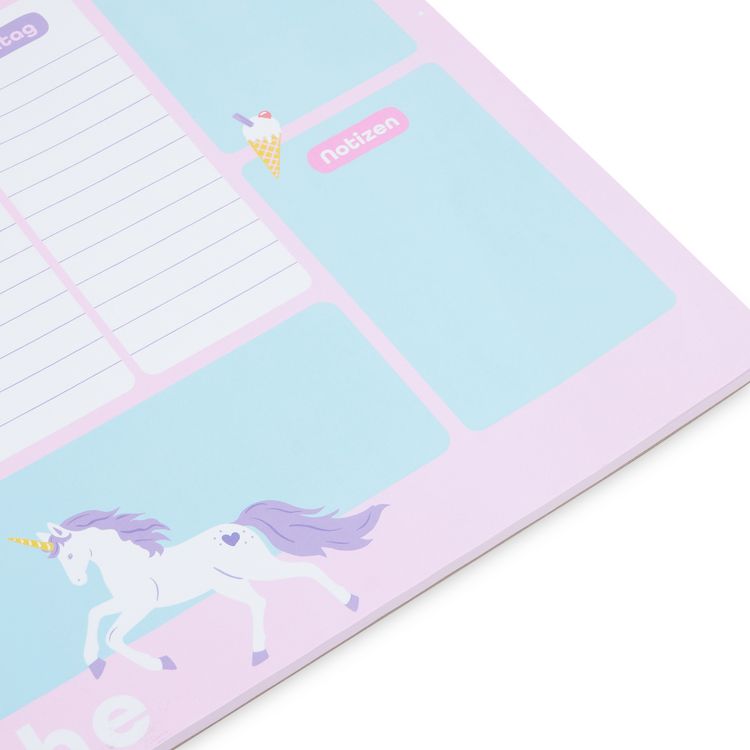Produktbild: Wochenplaner A3 Einhorn