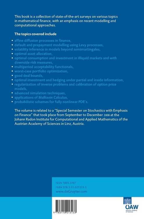 Produktbild: Advanced Financial Modelling