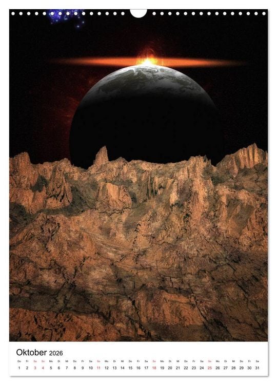 Produktbild: Unser Universum eine interstellare Reise (Wandkalender 2026 DIN A3 hoch), CALVENDO Monatskalender