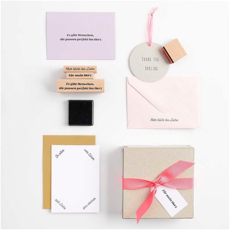 Produktbild: Stempelset La Vie en Rose, Poesiealbum