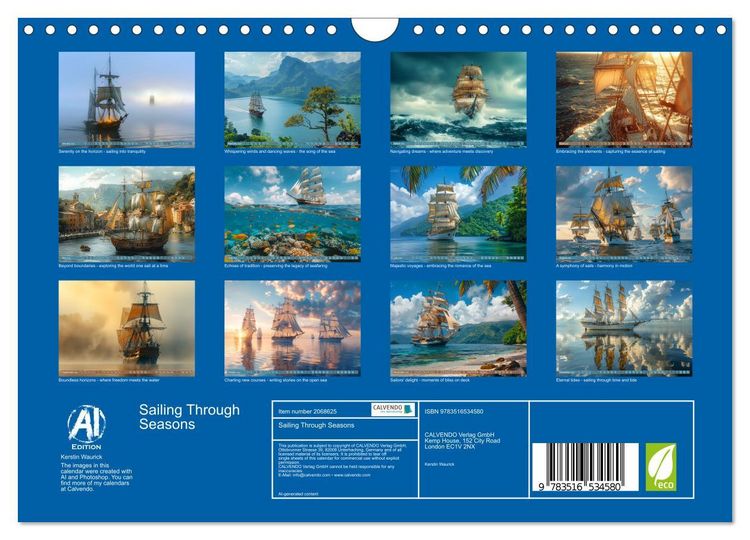 Produktbild: Sailing Through Seasons (Wall Calendar 2026 DIN A4 landscape), CALVENDO 12 Month Wall Calendar