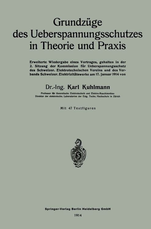 Produktbild: Grundz&uuml;ge des Ueberspannungsschutzes in Theorie und Praxis