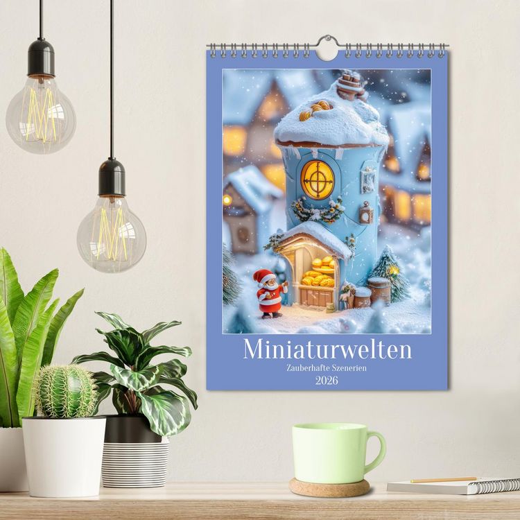 Produktbild: Miniaturwelten - Zauberhafte Szenerien (Wandkalender 2026 DIN A4 hoch), CALVENDO Monatskalender