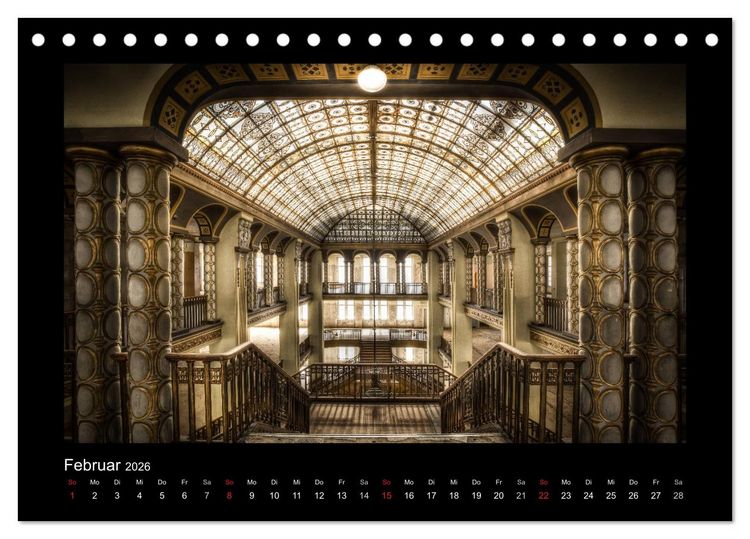 Produktbild: Lost Places - verlassene Orte vergangener Glanz (Tischkalender 2026 DIN A5 quer), CALVENDO Monatskalender