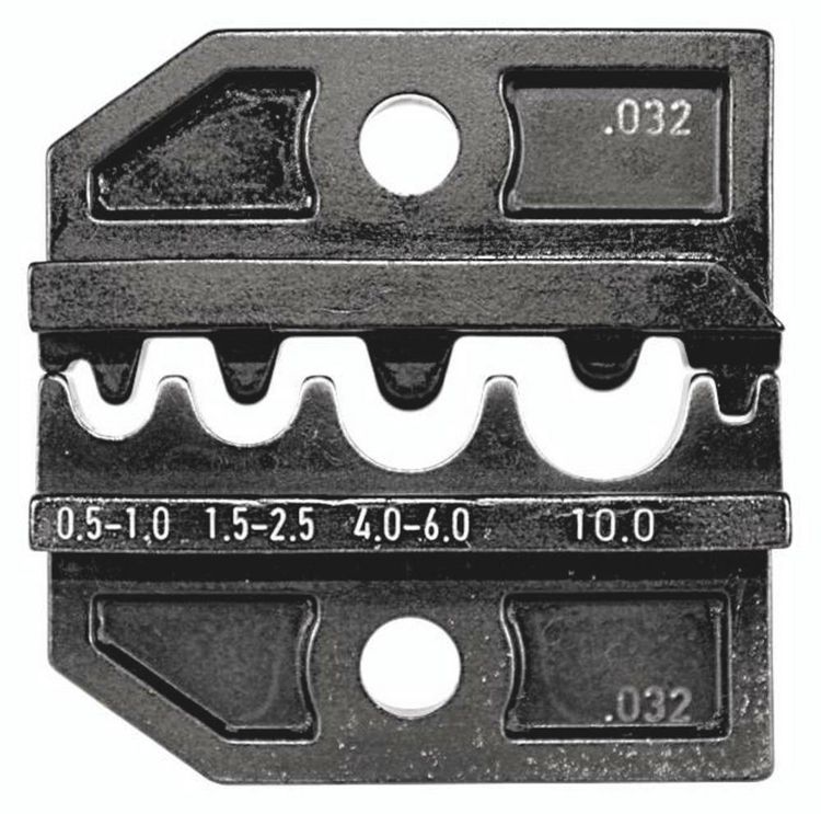 Produktbild: Rennsteig Werkzeuge 624 032 3 0 Crimpeinsatz Unisolierte Kabelschuhe, Unisolierte Verbinder 0.5 bis 10 mm&sup2; Passend f&uuml;r Marke (Zangen) Rennsteig