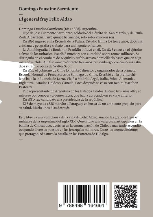 Produktbild: El general fray F&eacute;lix Aldao