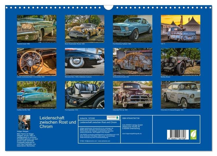 Produktbild: Leidenschaft zwischen Rost und Chrom (Wandkalender 2026 DIN A3 quer), CALVENDO Monatskalender