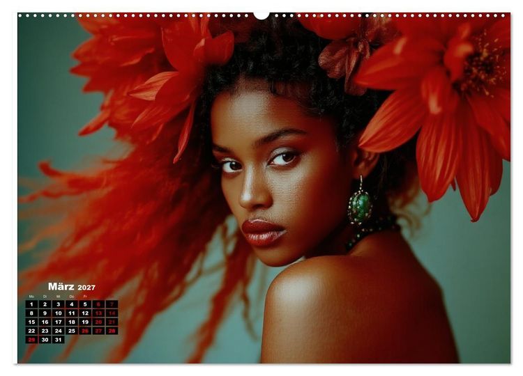 Produktbild: Florale Anmut (Wandkalender 2027 DIN A2 quer), CALVENDO Monatskalender