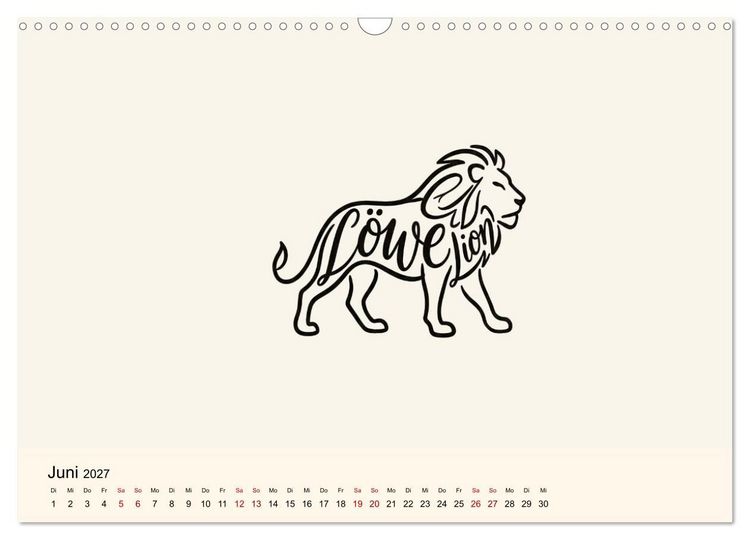 Produktbild: Buchstabentiere (Wandkalender 2027 DIN A3 quer), CALVENDO Monatskalender