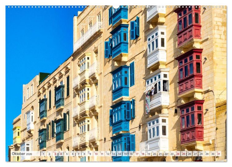 Produktbild: Malta, Comino & Gozo (hochwertiger Premium Wandkalender 2026 DIN A2 quer), Kunstdruck in Hochglanz