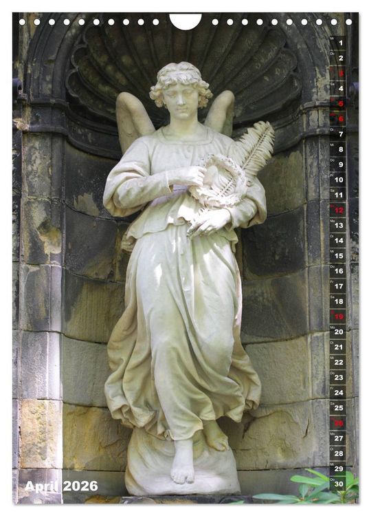 Produktbild: Friedhofsengel in Berlin (Wandkalender 2026 DIN A4 hoch), CALVENDO Monatskalender
