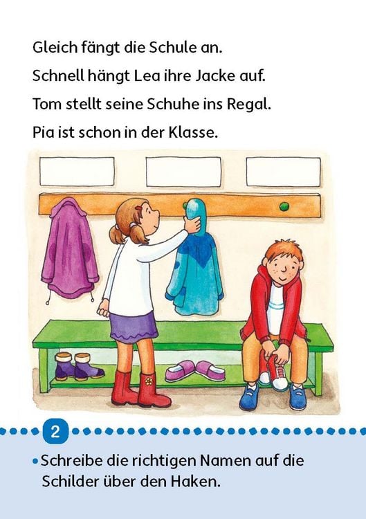 Produktbild: Lesen lernen 1. Klasse f&uuml;r Jungen und M&auml;dchen - In der Schule ist was los!
