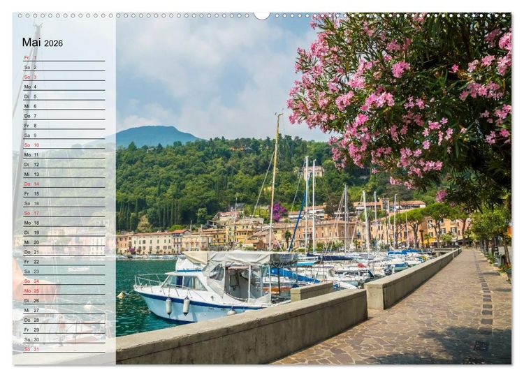 Produktbild: GARDASEE Idyllische Orte (hochwertiger Premium Wandkalender 2026 DIN A2 quer), Kunstdruck in Hochglanz