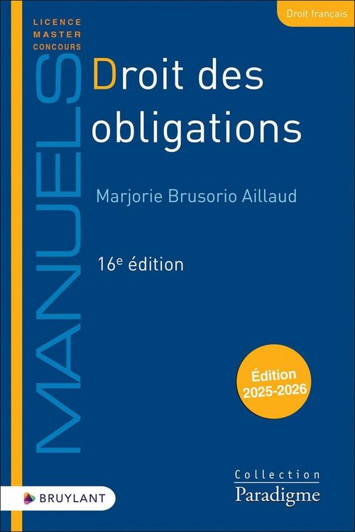 Produktbild: Droit des Obligations (Edition 2025/2026)
