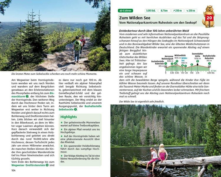 Produktbild: ROTHER Wanderbuch ErlebnisWandern mit Kindern Schwarzwald Nord