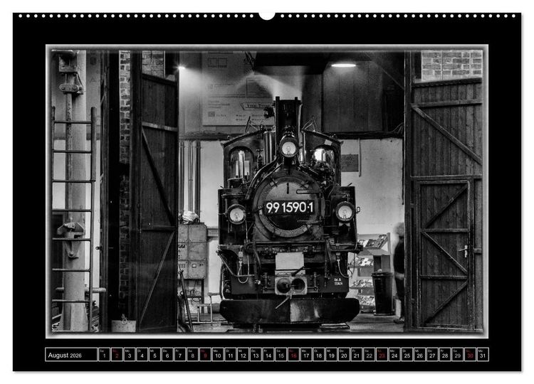 Produktbild: Unter Dampf - Mit der Pre&szlig;nitztalbahn durchs Erzgebirge (hochwertiger Premium Wandkalender 2026 DIN A2 quer), Kunstdruck in Hochglanz