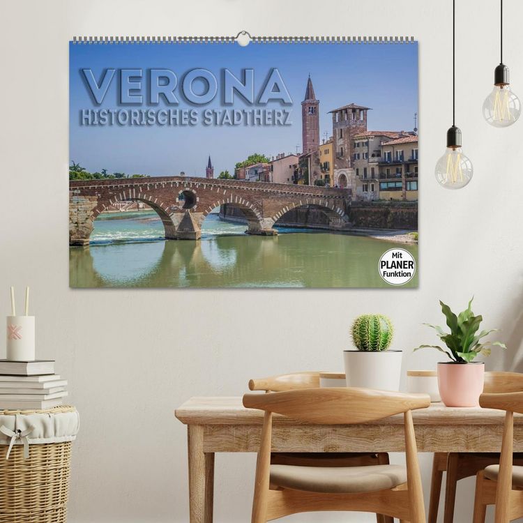 Produktbild: VERONA Historisches Stadtherz (Wandkalender 2026 DIN A2 quer), CALVENDO Monatskalender