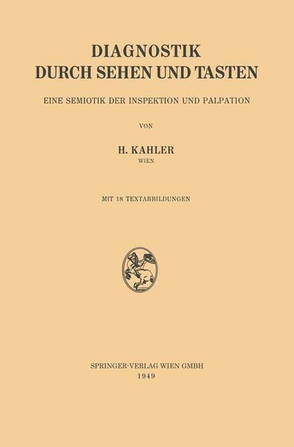 Produktbild: Diagnostik durch Sehen und Tasten