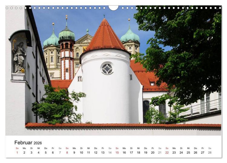 Produktbild: Augsburg &ndash; Die Highlights der schw&auml;bischen Metropole (Wandkalender 2026 DIN A3 quer), CALVENDO Monatskalender
