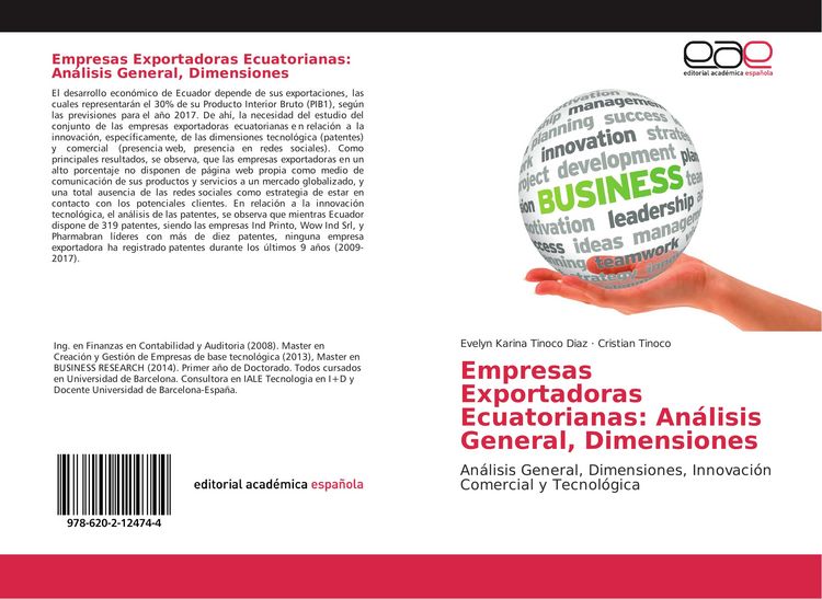Produktbild: Empresas Exportadoras Ecuatorianas: An&aacute;lisis General, Dimensiones