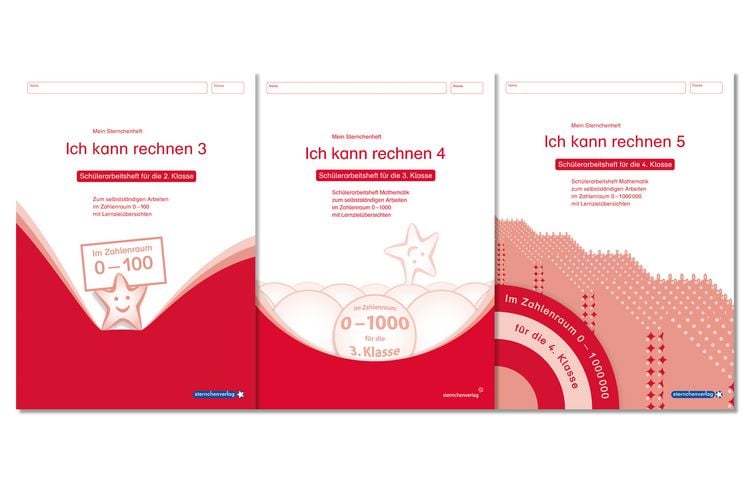 Produktbild: Ich kann rechnen 3, 4 und 5 - 3 Sch&uuml;lerarbeitshefte f&uuml;r die 2. bis 4. Klasse
