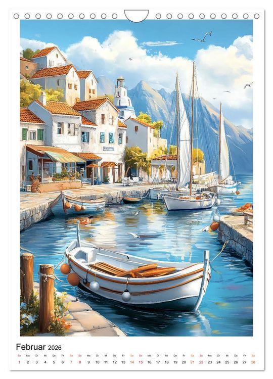 Produktbild: Maritimes Leben im Hafen (Wandkalender 2026 DIN A4 hoch), CALVENDO Monatskalender