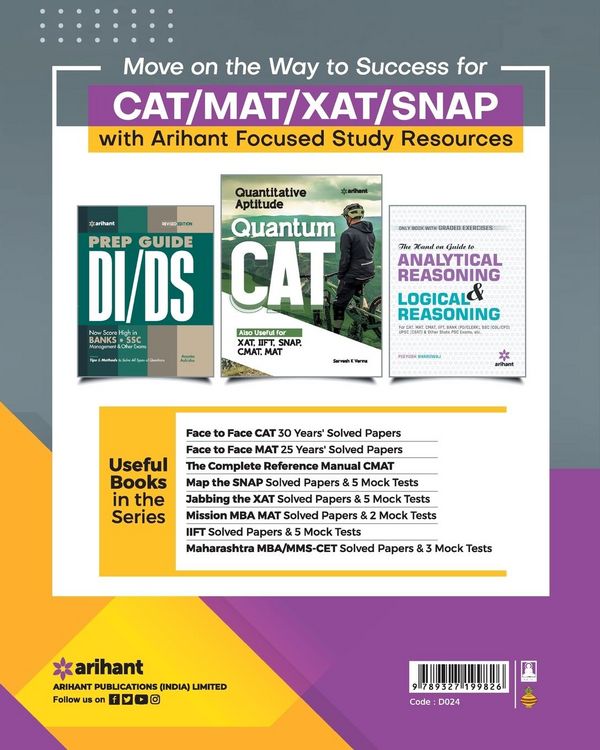 Produktbild: Face To Face CAT 30 Years (1993-2022) Sectionwise & Topicwise solved paper 2023