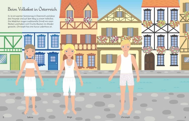 Produktbild: Mein gro&szlig;es Anziehpuppen-Stickerbuch: Reise um die Welt und Modische Reise durch die Zeit