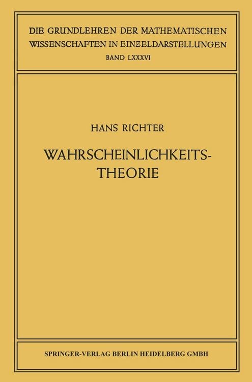 Produktbild: Wahrscheinlichkeitstheorie