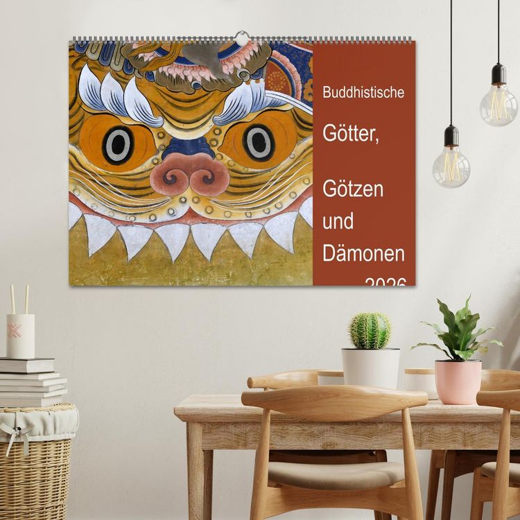 Produktbild: Buddhistische G&ouml;tter, G&ouml;tzen und D&auml;monen (Wandkalender 2026 DIN A2 quer), CALVENDO Monatskalender