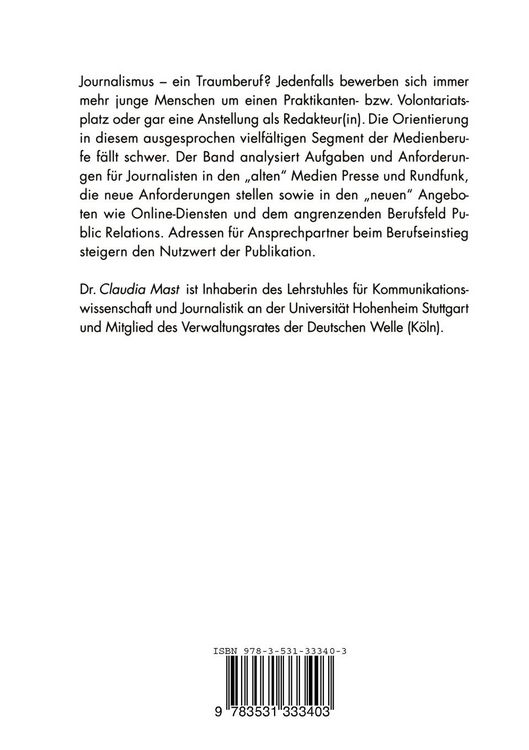 Berufsziel Journalismus