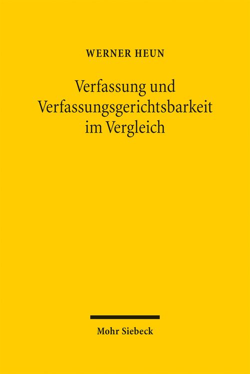 Produktbild: Verfassung und Verfassungsgerichtsbarkeit im Vergleich