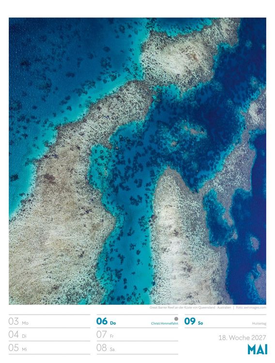 Produktbild: Welt von Oben Wochenplaner Luftbild-Kalender 2027