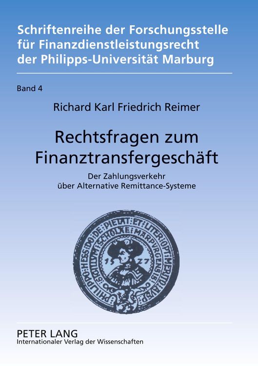 Produktbild: Rechtsfragen zum Finanztransfergesch&auml;ft