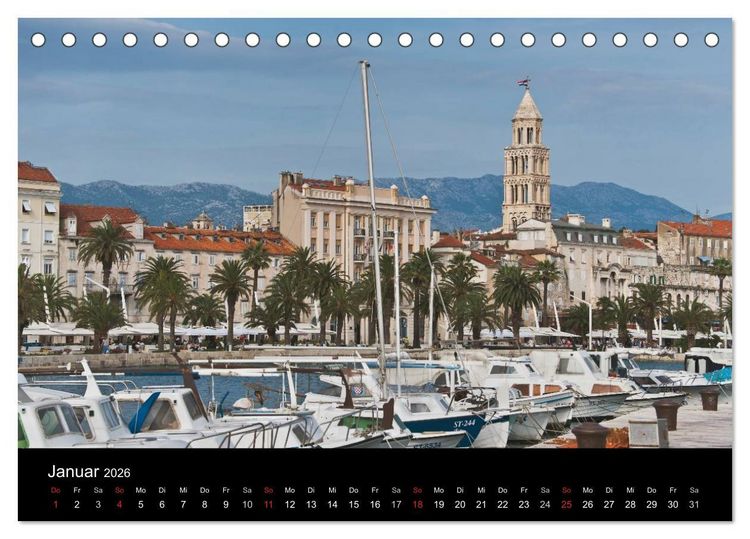 Produktbild: Gr&uuml;&szlig;e aus Kroatien (Tischkalender 2026 DIN A5 quer), CALVENDO Monatskalender