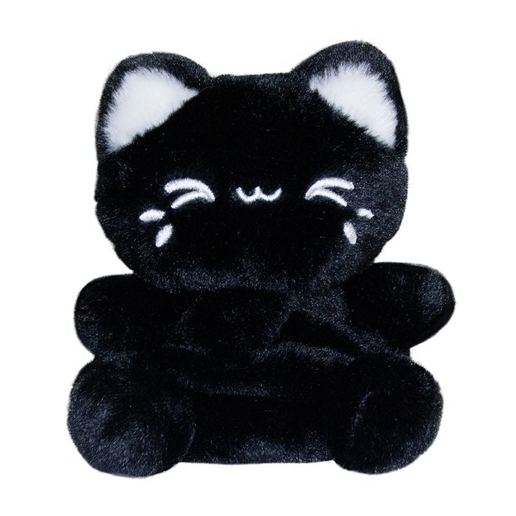 Produktbild: Aurora 44534 - Tasty Peach Black Sesame Meowchi Palm Pals, schwarz, Pl&uuml;schtier, ca.13 cm