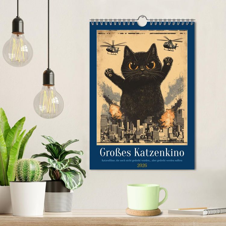 Produktbild: Gro&szlig;es Katzenkino (Wandkalender 2026 DIN A4 hoch), CALVENDO Monatskalender
