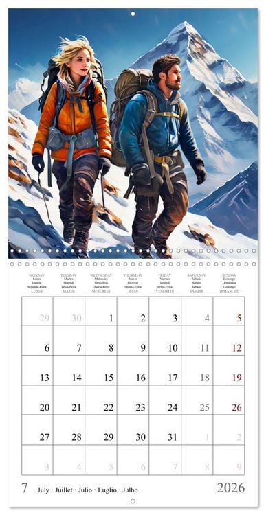 Produktbild: Mountains New Adventure (Wall Calendar 2026 12 &times; 12 Inch) CALVENDO 12 Month Wall Calendar