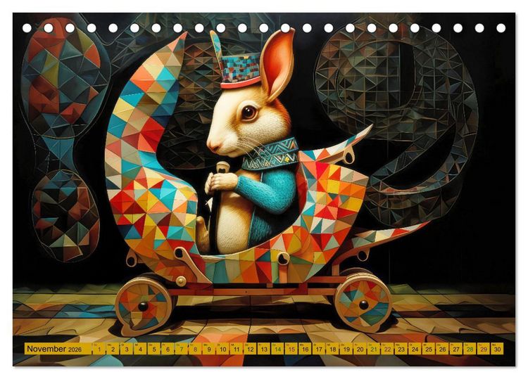 Produktbild: Zirkus Witzig und skurril (Tischkalender 2026 DIN A5 quer), CALVENDO Monatskalender