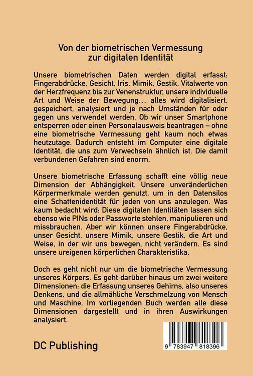 Produktbild: Die biometrische Vermessung der Menschheit