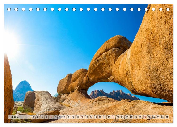 Produktbild: Namibia - Sehnsucht Afrika (Tischkalender 2026 DIN A5 quer), CALVENDO Monatskalender