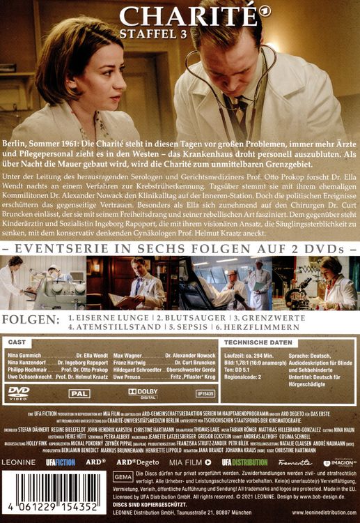 Produktbild: Charit&eacute; - Staffel 3 [2 DVDs]