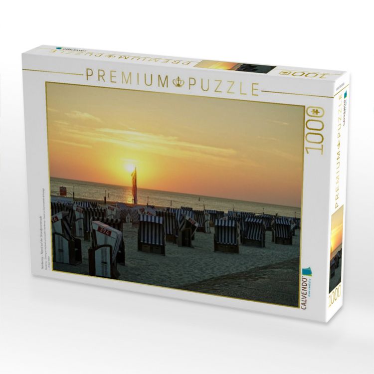 Produktbild: CALVENDO Puzzle Norderney - Abend auf der Strandpromenade | 1000 Teile Lege-Gr&ouml;&szlig;e 64x48cm Foto-Puzzle f&uuml;r gl&uuml;ckliche Stunden