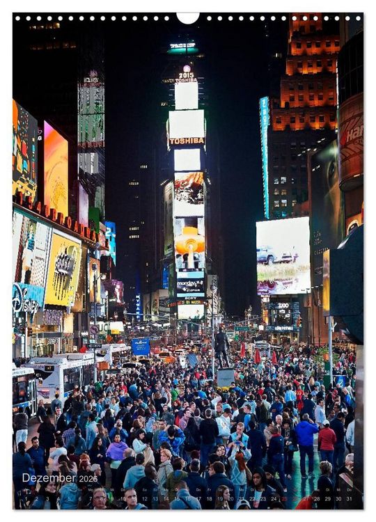 Produktbild: New York - the WOW-city (Wandkalender 2026 DIN A3 hoch), CALVENDO Monatskalender