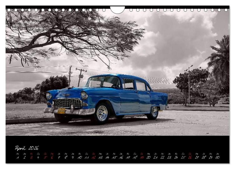 Produktbild: Kuba und die Oldtimer (Wandkalender 2026 DIN A4 quer), CALVENDO Monatskalender